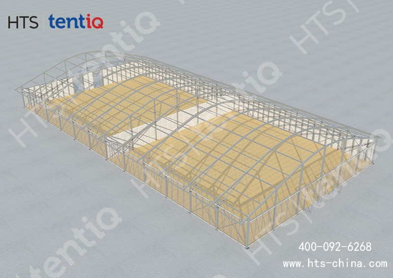 這座篷房空間容納近3000人，抗風達12級可輕松承接各種活動
