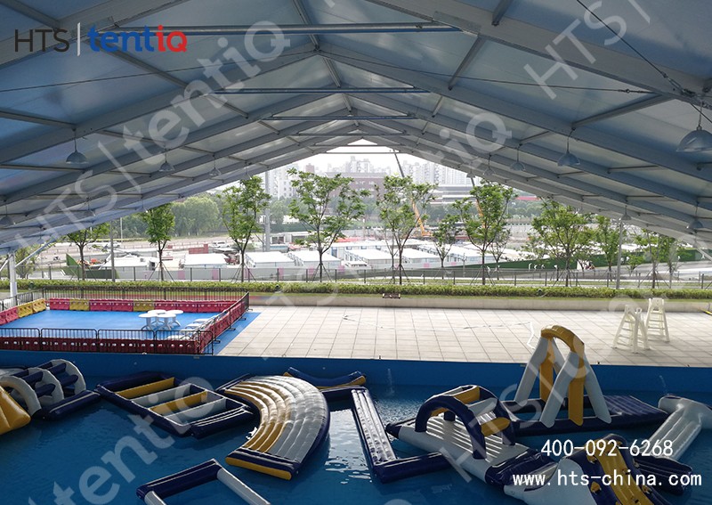 已有露天游泳池想改造成室內游泳館，可直接選擇鋁合金篷房加蓋