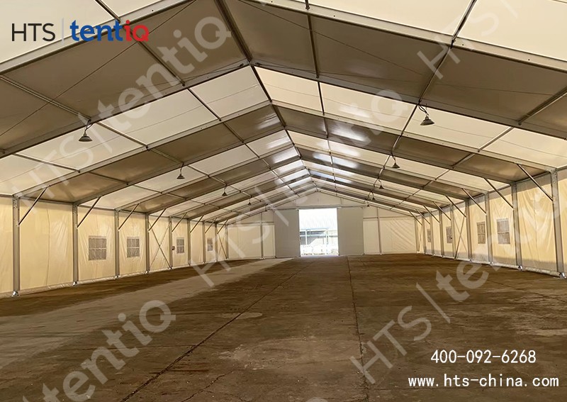 現(xiàn)有廠房不能再擴建，用鋁合金工業(yè)倉庫篷房能快速解決