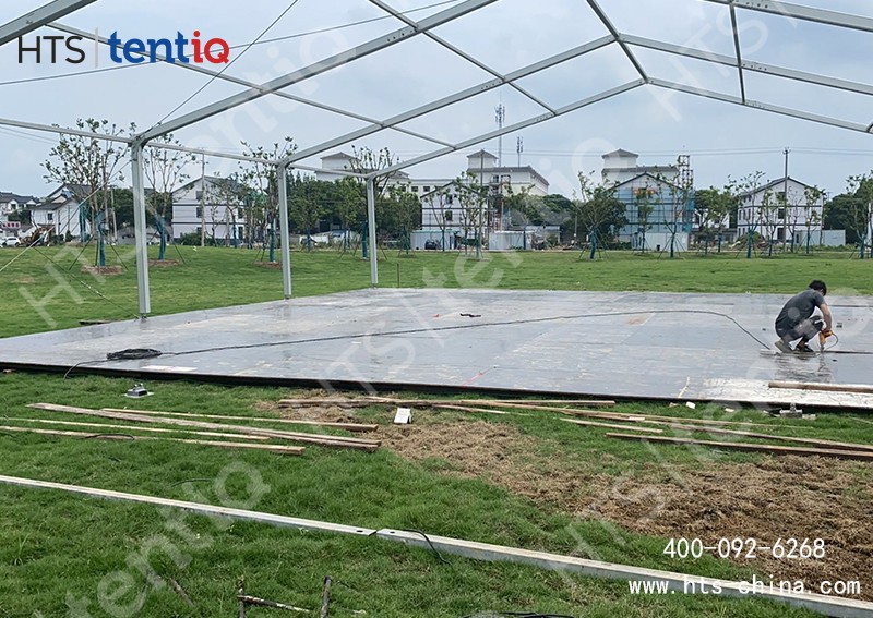 活動(dòng)倉(cāng)儲(chǔ)篷房常用的幾種固定方式