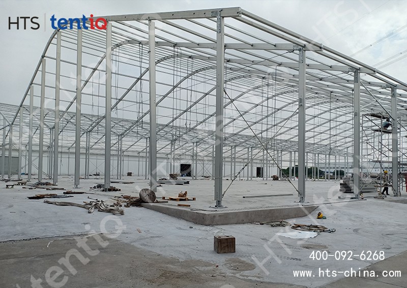 活動(dòng)倉(cāng)儲(chǔ)篷房常用的幾種固定方式