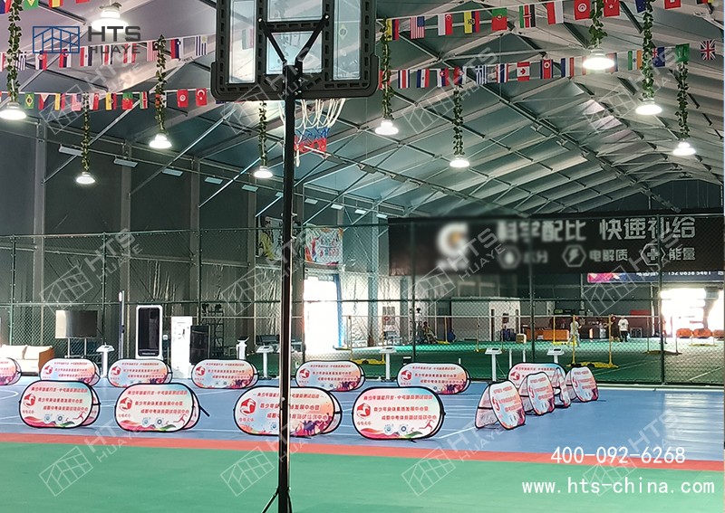 請問您們華燁建筑科技有沒有做過羽毛球體育篷房案例！