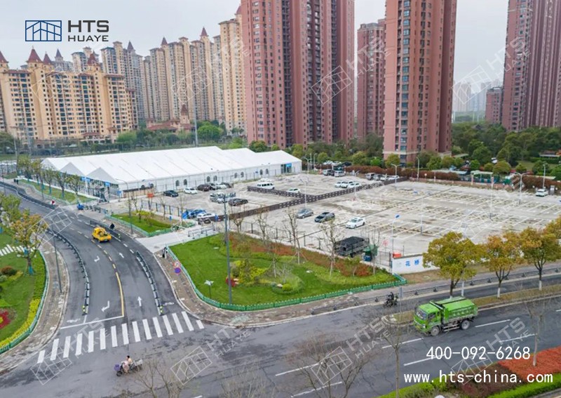 這座接近4000平方米的菜市場篷房，正式投入使用了