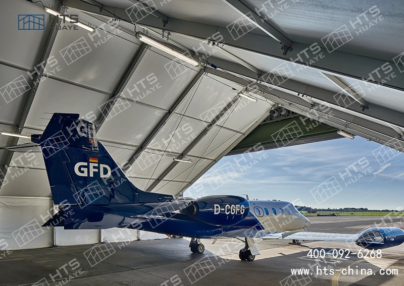 飛機篷房的尺寸可以依據不同的飛機尺寸來量身定做