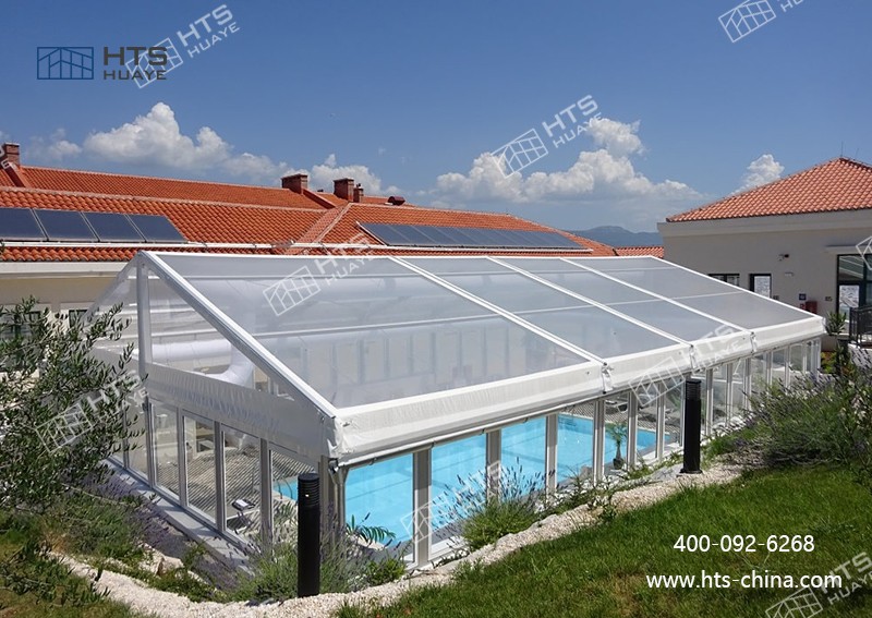 游泳館篷房快速搭建，一鍵開啟 “室內(nèi)泳池” 模式