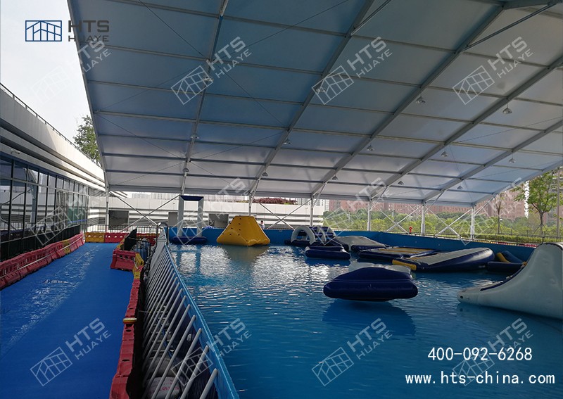 游泳館篷房快速搭建，一鍵開啟 “室內(nèi)泳池” 模式