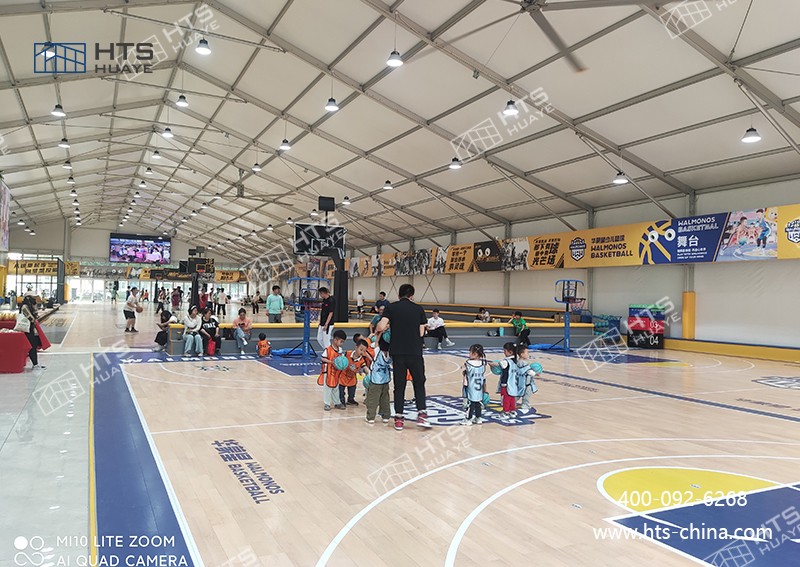 裝配式篷房籃球館完全契合體育場館建設(shè)行業(yè)新政策要求