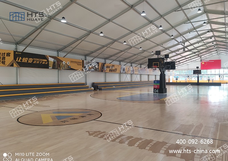 室外籃球場篷房為企業、校園、社區等場景快速落地運動設施提供了全新可能