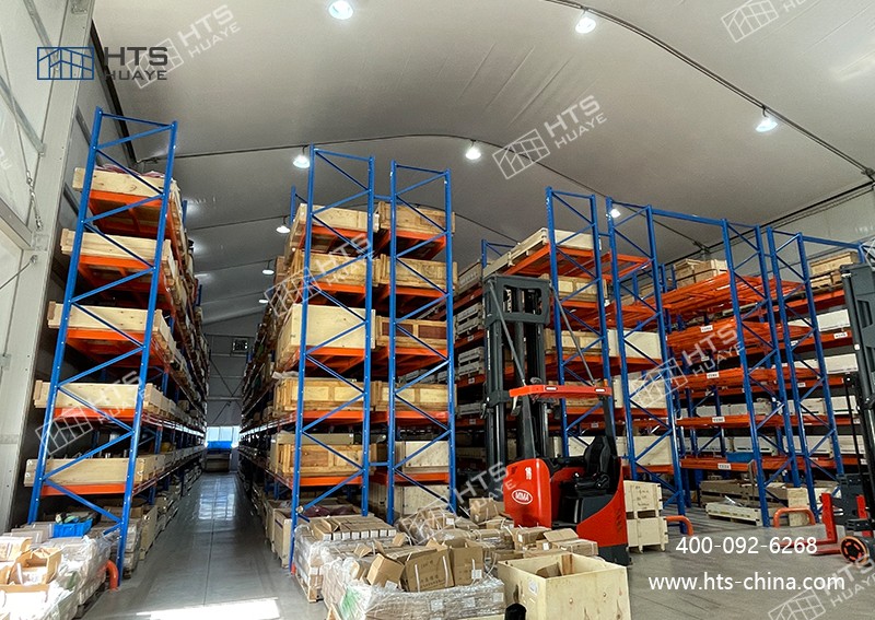 倉儲篷房滿足客戶立體倉庫要求，并且抗風11級